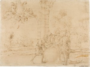 Octavien, Marc Antoine et Lépide divisant l
