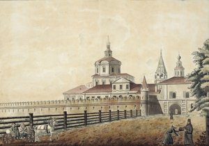 Le monastère Saint-Andronik à Moscou, années 1780 - Francesco Camporesi