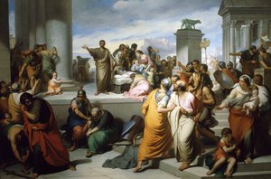 Brutus exposant le corps de Lucrèce au peuple de Rome