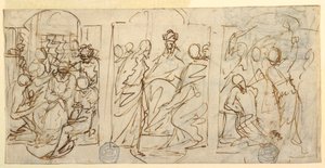 Trois Étapes de la Passion: La Moquerie, Christ devant Pilate, Flagellation