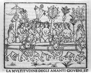 Gravure dans "Hypnerotomachia Polyphili" (le rêve de Poliphile) par le moine dominicain Francesco Colonna, Venise