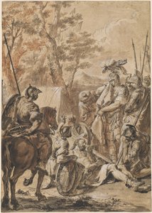 Alexandre le Grand devant le cadavre de Darius - Francesco Fontebasso