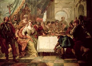Le Banquet de Cléopâtre - Francesco Fontebasso