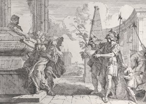 Le sacrifice de Polyxène, des Bacchanales et Histoires, 1744 - Francesco Fontebasso