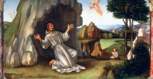 Saint François recevant les stigmates, fin 15e-début 16e siècle