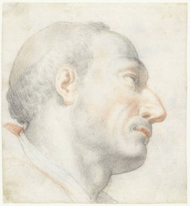 La tête de San Carlo Borromeo - Francesco Furini (attributed to)