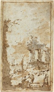 Un caprice de ruines par la lagune - Francesco Guardi