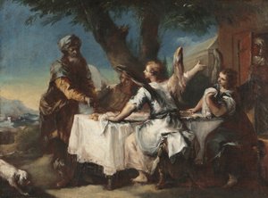 Abraham accueillant les trois anges