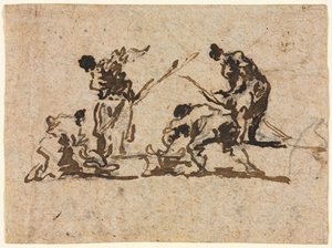 Agriculteurs et pêcheurs au travail, 18e siècle - Francesco Guardi
