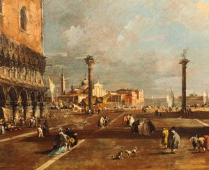 Piazza San Marco vers San Giorgio Maggiore - Francesco Guardi