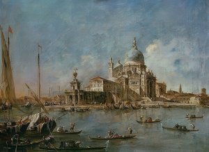 Punta Della Dogana avec la Santa Maria della Salute. Vers 1770 - Francesco Guardi