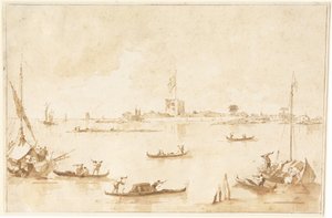 La forteresse de San Andrea depuis le lagon - Francesco Guardi