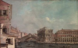 Le Grand Canal au-dessus du Rialto - Francesco Guardi
