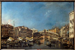 Le Pont du Rialto à Venise au XVIIIe siècle - Francesco Guardi