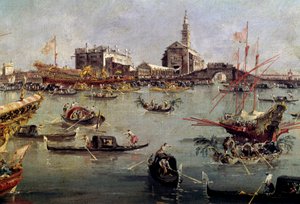 Le doge sur le Bucentaure à San Nicolo du Lido à Venise, jour de l