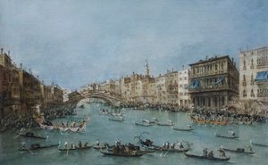 Le grand canal près du pont du Rialto