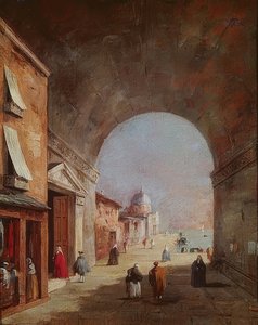 Scène vénitienne - Francesco Guardi