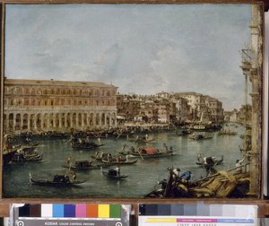 Vue du Grand Canal avec les Fabbriche Nuove di Rialto, 1756-60 - Francesco Guardi