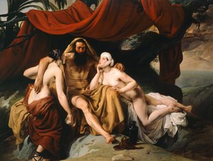 Loth et ses filles, par Francesco Hayez