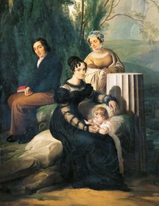 Portrait de la famille Borri Stampa, 1822 - Francesco Hayez