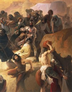 La soif des premiers croisés à Jérusalem (détail) - Francesco Hayez