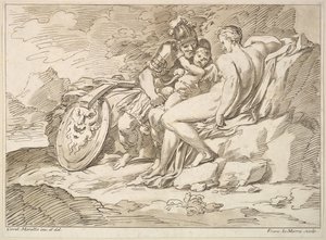 Vénus, Mars et Cupidon, 1725-80 - Francesco Lamarra