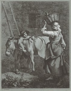 Garçon berger parlant à une fille de ferme, 1764 - Francesco Londonio