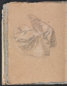 Carnet de croquis de Vérone : étude de draperie (page 50)
