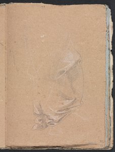 Carnet de croquis de Vérone : Étude de draperie (page 57)
