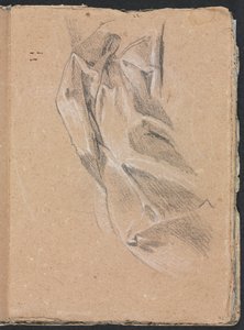 Carnet de croquis de Vérone : Étude de draperie, page 43