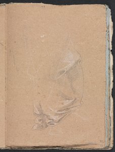 Carnet de croquis de Vérone : Étude de draperie page 57, 1760