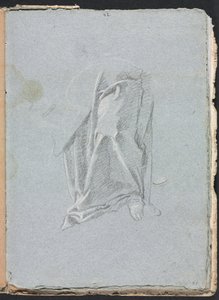 Carnet de croquis de Vérone : Draperie avec pied (page 83) - Francesco Lorenzi