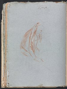 Carnet de croquis de Vérone : Figure féminine avec manteau page 40 - Francesco Lorenzi