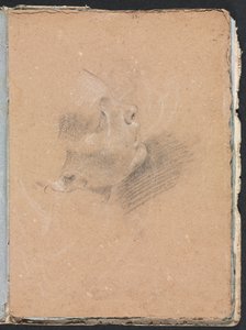 Carnet de croquis de Vérone : Profil féminin page 65, 1760
