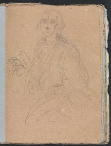 Carnet de croquis de Vérone : Gentilshommes page 55, 1760 - Francesco Lorenzi