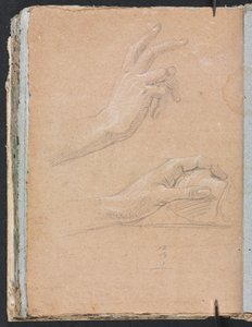 Carnet de croquis de Vérone : Mains page 92, 1760 - Francesco Lorenzi