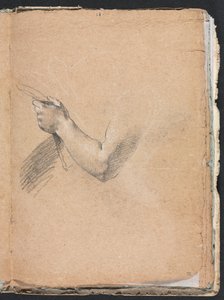 Carnet de croquis de Vérone : bras gauche et main page 75, 1760 - Francesco Lorenzi