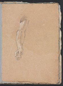 Carnet de croquis de Vérone : Bras droit et main page 49, 1760 - Francesco Lorenzi