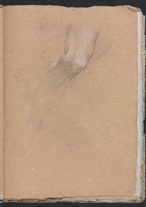 Carnet de croquis de Vérone : Jambe droite page 33, 1760 - Francesco Lorenzi