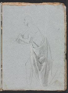 Carnet de croquis de Vérone : Homme debout avec draperie page 19 - Francesco Lorenzi