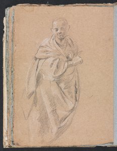 Carnet de croquis de Vérone : moine debout (page 52)