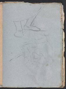 Carnet de croquis de Vérone : Étude de pieds (page 53) - Francesco Lorenzi