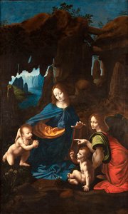 Vergine delle Rocce del Borghetto, ca 1518-1520 - Francesco Melzi