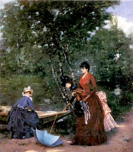 Dames au Bois de Boulogne, Paris - Francesco Miralles Galaup