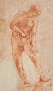 Étude pour un nu masculin, se penchant vers la droite - Francesco Montelatici