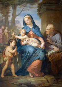 Sainte Famille, avant 1836, par Francesco Nenci, huile sur toile