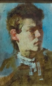 Autoportrait en jeune homme - Francesco Paolo Michetti