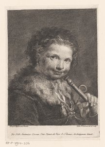 Garçon avec une trompette - Francesco Polanzani