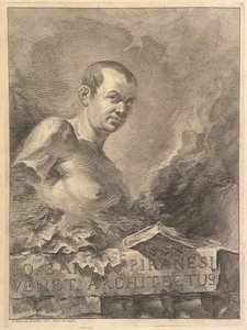Portrait de G.B. Piranesi en imitation d