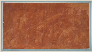 Agamemnon und Kassandra werden während eines Banketts ermordet - Francesco Primaticcio